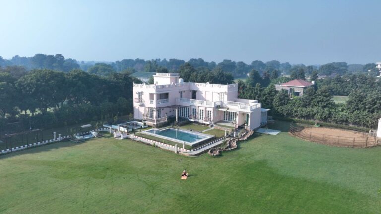 Early Morning View of Farmhouse